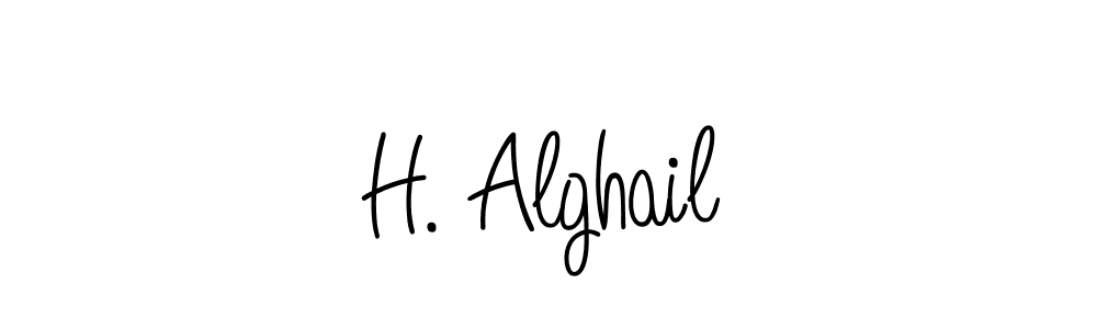 Also we have H. Alghail name is the best signature style. Create professional handwritten signature collection using Angelique-Rose-font-FFP autograph style. H. Alghail signature style 5 images and pictures png