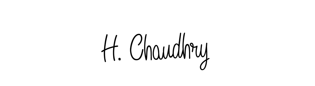 How to make H. Chaudhry signature? Angelique-Rose-font-FFP is a professional autograph style. Create handwritten signature for H. Chaudhry name. H. Chaudhry signature style 5 images and pictures png