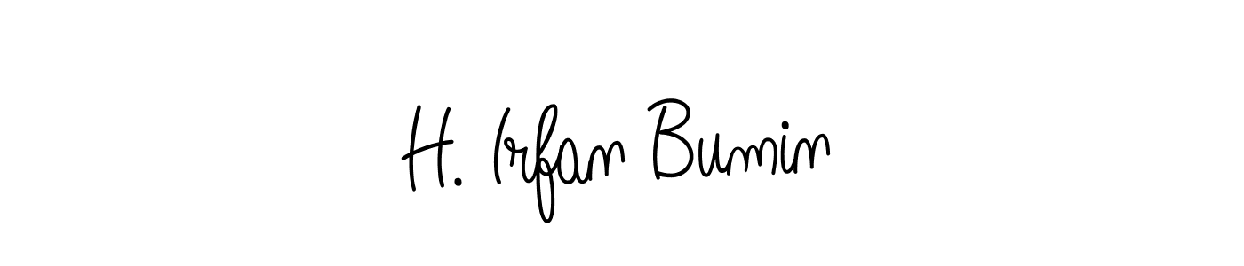 if you are searching for the best signature style for your name H. Irfan Bumin. so please give up your signature search. here we have designed multiple signature styles  using Angelique-Rose-font-FFP. H. Irfan Bumin signature style 5 images and pictures png