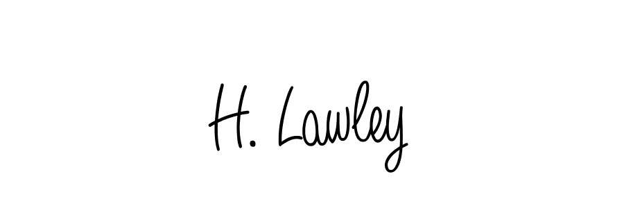 if you are searching for the best signature style for your name H. Lawley. so please give up your signature search. here we have designed multiple signature styles  using Angelique-Rose-font-FFP. H. Lawley signature style 5 images and pictures png