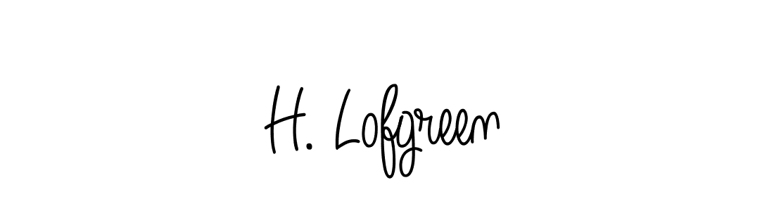 Create a beautiful signature design for name H. Lofgreen. With this signature (Angelique-Rose-font-FFP) fonts, you can make a handwritten signature for free. H. Lofgreen signature style 5 images and pictures png