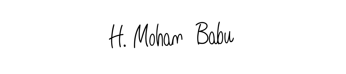 Similarly Angelique-Rose-font-FFP is the best handwritten signature design. Signature creator online .You can use it as an online autograph creator for name H. Mohan  Babu. H. Mohan  Babu signature style 5 images and pictures png