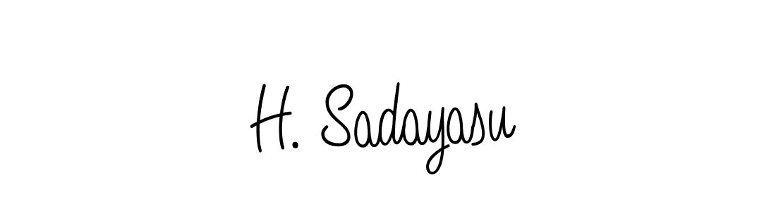 How to make H. Sadayasu signature? Angelique-Rose-font-FFP is a professional autograph style. Create handwritten signature for H. Sadayasu name. H. Sadayasu signature style 5 images and pictures png