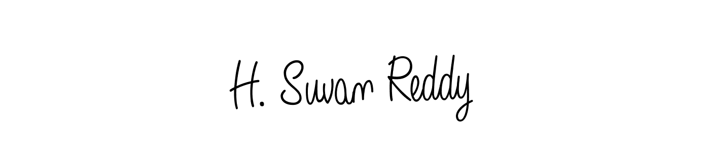 How to make H. Suvan Reddy signature? Angelique-Rose-font-FFP is a professional autograph style. Create handwritten signature for H. Suvan Reddy name. H. Suvan Reddy signature style 5 images and pictures png