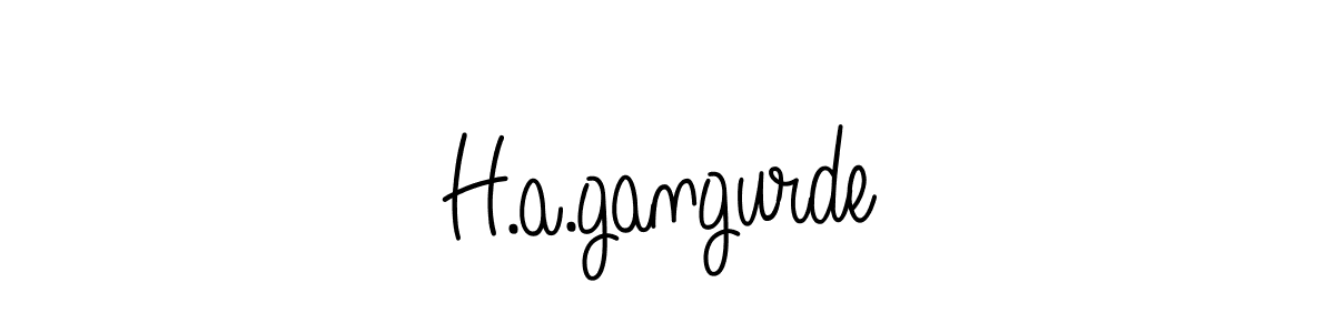 Make a short H.a.gangurde signature style. Manage your documents anywhere anytime using Angelique-Rose-font-FFP. Create and add eSignatures, submit forms, share and send files easily. H.a.gangurde signature style 5 images and pictures png