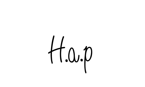 Also we have H.a.p name is the best signature style. Create professional handwritten signature collection using Angelique-Rose-font-FFP autograph style. H.a.p signature style 5 images and pictures png