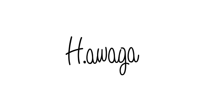 How to Draw H.awaga signature style? Angelique-Rose-font-FFP is a latest design signature styles for name H.awaga. H.awaga signature style 5 images and pictures png