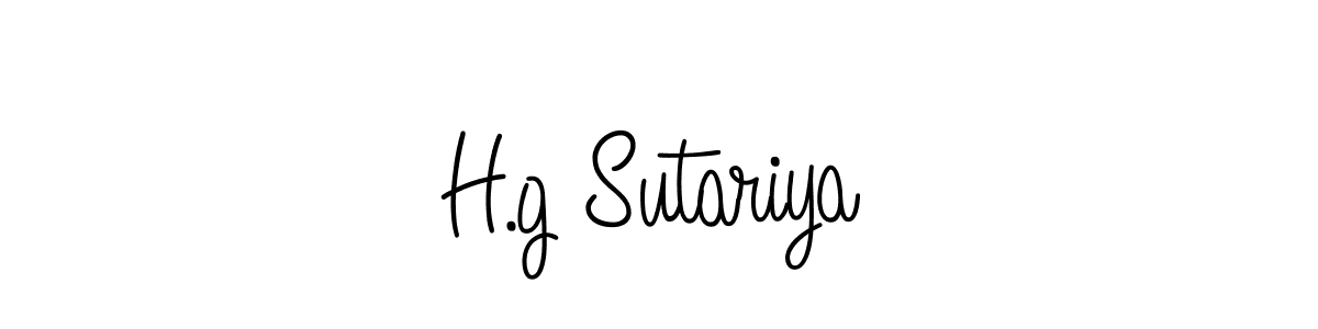 How to make H.g Sutariya signature? Angelique-Rose-font-FFP is a professional autograph style. Create handwritten signature for H.g Sutariya name. H.g Sutariya signature style 5 images and pictures png