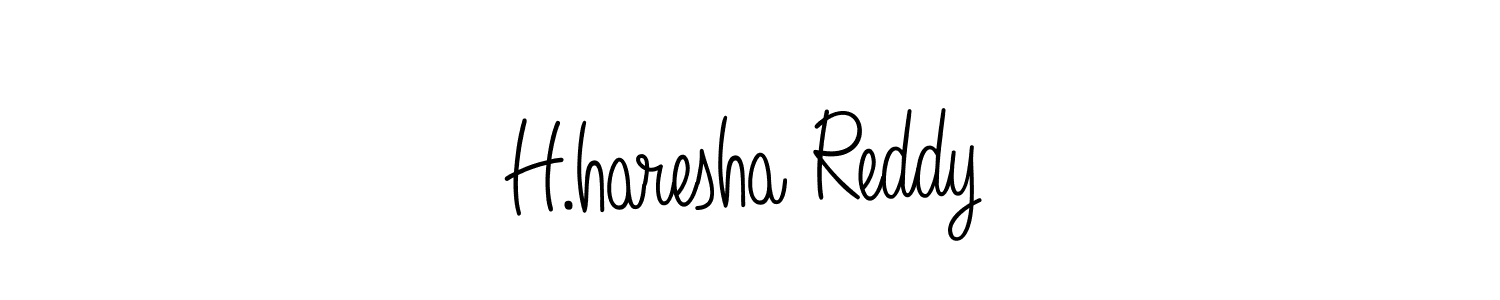 if you are searching for the best signature style for your name H.haresha Reddy. so please give up your signature search. here we have designed multiple signature styles  using Angelique-Rose-font-FFP. H.haresha Reddy signature style 5 images and pictures png