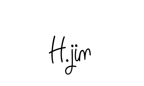 How to Draw H.jin signature style? Angelique-Rose-font-FFP is a latest design signature styles for name H.jin. H.jin signature style 5 images and pictures png