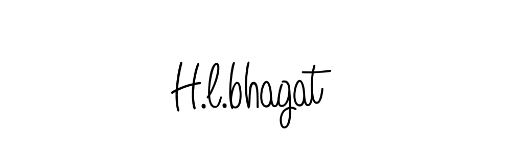 H.l.bhagat stylish signature style. Best Handwritten Sign (Angelique-Rose-font-FFP) for my name. Handwritten Signature Collection Ideas for my name H.l.bhagat. H.l.bhagat signature style 5 images and pictures png