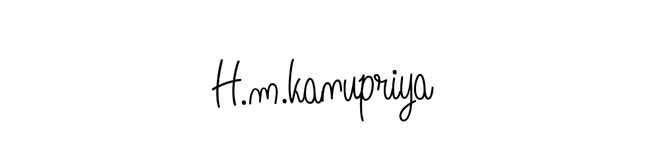 It looks lik you need a new signature style for name H.m.kanupriya. Design unique handwritten (Angelique-Rose-font-FFP) signature with our free signature maker in just a few clicks. H.m.kanupriya signature style 5 images and pictures png