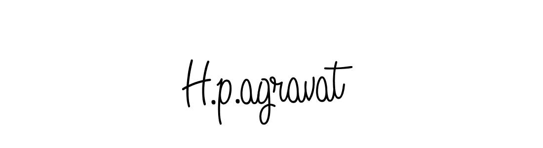 Make a beautiful signature design for name H.p.agravat. With this signature (Angelique-Rose-font-FFP) style, you can create a handwritten signature for free. H.p.agravat signature style 5 images and pictures png