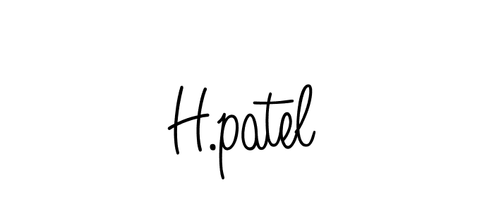 Make a beautiful signature design for name H.patel. Use this online signature maker to create a handwritten signature for free. H.patel signature style 5 images and pictures png