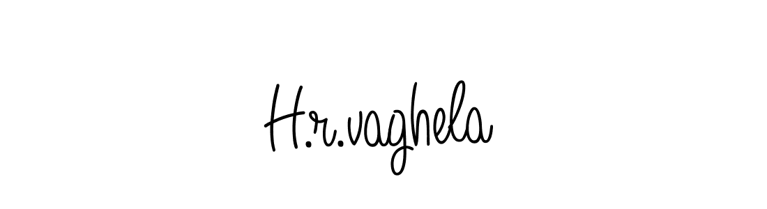 Also we have H.r.vaghela name is the best signature style. Create professional handwritten signature collection using Angelique-Rose-font-FFP autograph style. H.r.vaghela signature style 5 images and pictures png