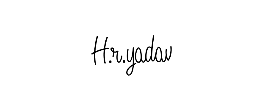 if you are searching for the best signature style for your name H.r.yadav. so please give up your signature search. here we have designed multiple signature styles  using Angelique-Rose-font-FFP. H.r.yadav signature style 5 images and pictures png