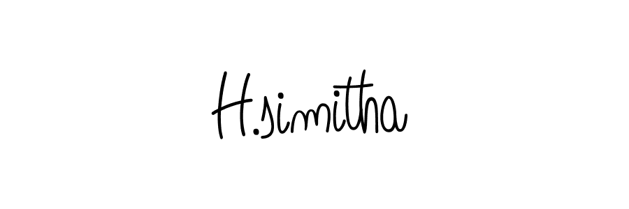 Similarly Angelique-Rose-font-FFP is the best handwritten signature design. Signature creator online .You can use it as an online autograph creator for name H.simitha. H.simitha signature style 5 images and pictures png