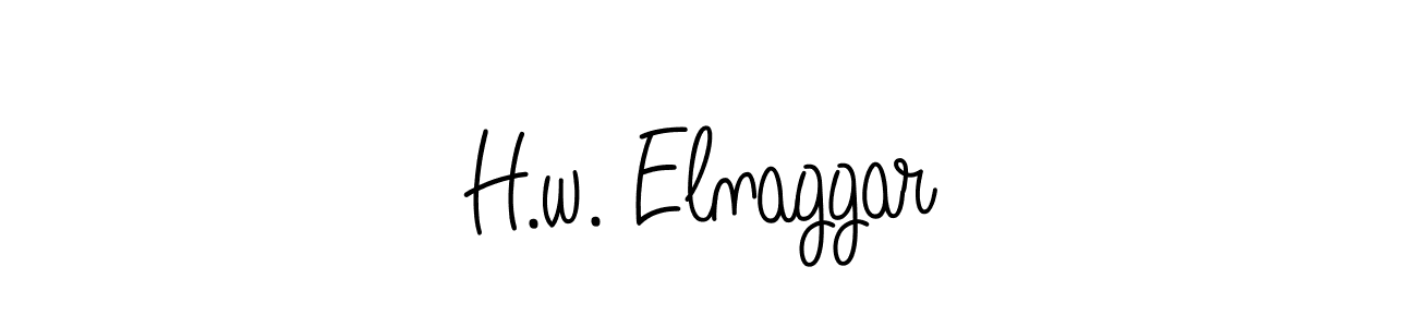 You can use this online signature creator to create a handwritten signature for the name H.w. Elnaggar. This is the best online autograph maker. H.w. Elnaggar signature style 5 images and pictures png