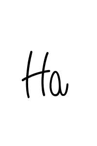 Design your own signature with our free online signature maker. With this signature software, you can create a handwritten (Angelique-Rose-font-FFP) signature for name Ha. Ha signature style 5 images and pictures png