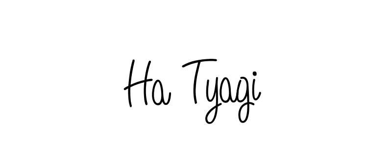 Also we have Ha Tyagi name is the best signature style. Create professional handwritten signature collection using Angelique-Rose-font-FFP autograph style. Ha Tyagi signature style 5 images and pictures png