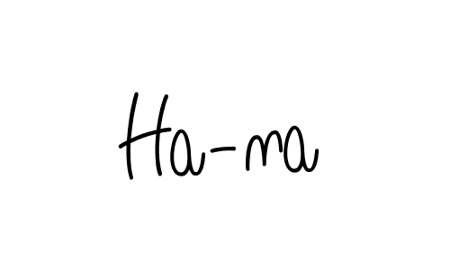 How to make Ha-na name signature. Use Angelique-Rose-font-FFP style for creating short signs online. This is the latest handwritten sign. Ha-na signature style 5 images and pictures png