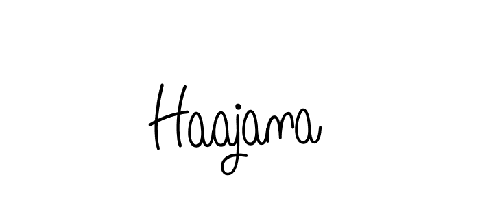 How to Draw Haajana signature style? Angelique-Rose-font-FFP is a latest design signature styles for name Haajana. Haajana signature style 5 images and pictures png