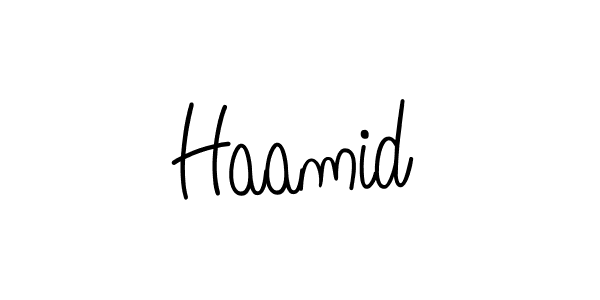 How to make Haamid signature? Angelique-Rose-font-FFP is a professional autograph style. Create handwritten signature for Haamid name. Haamid signature style 5 images and pictures png