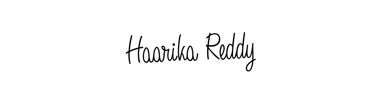 Design your own signature with our free online signature maker. With this signature software, you can create a handwritten (Angelique-Rose-font-FFP) signature for name Haarika Reddy. Haarika Reddy signature style 5 images and pictures png
