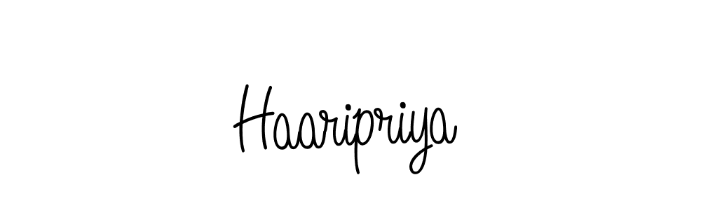 Also we have Haaripriya name is the best signature style. Create professional handwritten signature collection using Angelique-Rose-font-FFP autograph style. Haaripriya signature style 5 images and pictures png