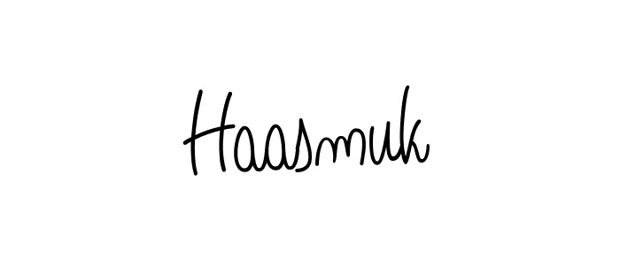Haasmuk stylish signature style. Best Handwritten Sign (Angelique-Rose-font-FFP) for my name. Handwritten Signature Collection Ideas for my name Haasmuk. Haasmuk signature style 5 images and pictures png