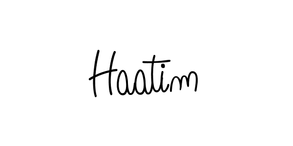 Haatim stylish signature style. Best Handwritten Sign (Angelique-Rose-font-FFP) for my name. Handwritten Signature Collection Ideas for my name Haatim. Haatim signature style 5 images and pictures png