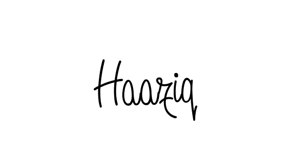 The best way (Angelique-Rose-font-FFP) to make a short signature is to pick only two or three words in your name. The name Haaziq include a total of six letters. For converting this name. Haaziq signature style 5 images and pictures png