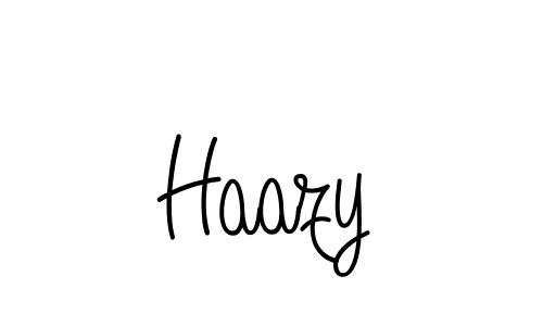 You should practise on your own different ways (Angelique-Rose-font-FFP) to write your name (Haazy) in signature. don't let someone else do it for you. Haazy signature style 5 images and pictures png