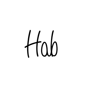 How to Draw Hab signature style? Angelique-Rose-font-FFP is a latest design signature styles for name Hab. Hab signature style 5 images and pictures png