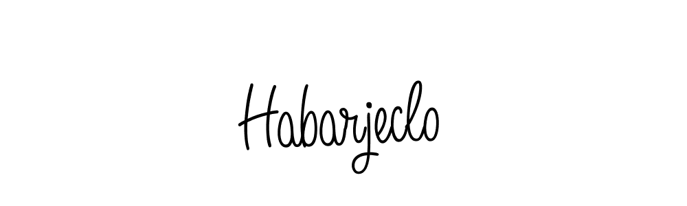 Design your own signature with our free online signature maker. With this signature software, you can create a handwritten (Angelique-Rose-font-FFP) signature for name Habarjeclo. Habarjeclo signature style 5 images and pictures png