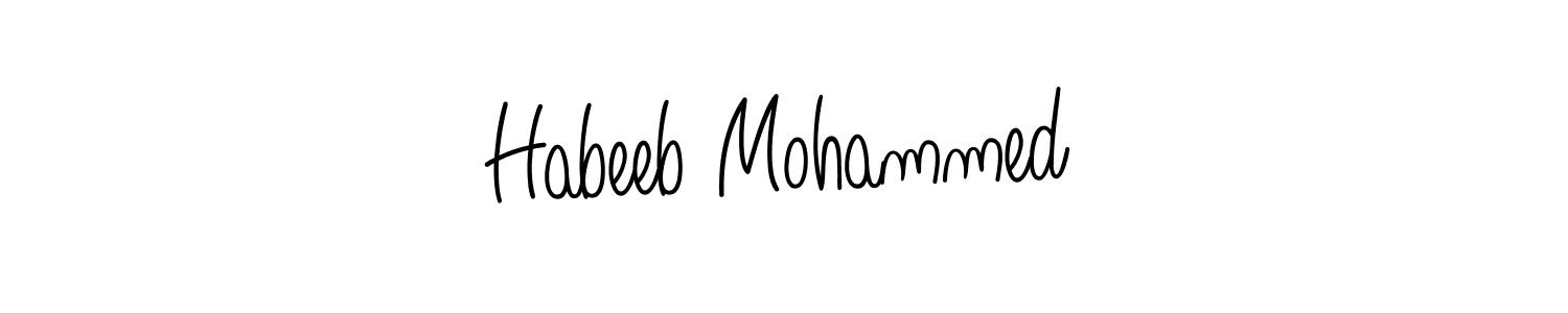 See photos of Habeeb Mohammed official signature by Spectra . Check more albums & portfolios. Read reviews & check more about Angelique-Rose-font-FFP font. Habeeb Mohammed signature style 5 images and pictures png