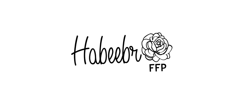 How to make Habeebr7 name signature. Use Angelique-Rose-font-FFP style for creating short signs online. This is the latest handwritten sign. Habeebr7 signature style 5 images and pictures png