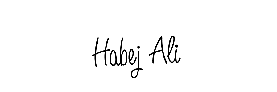 Habej Ali stylish signature style. Best Handwritten Sign (Angelique-Rose-font-FFP) for my name. Handwritten Signature Collection Ideas for my name Habej Ali. Habej Ali signature style 5 images and pictures png