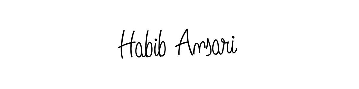 Also You can easily find your signature by using the search form. We will create Habib Ansari name handwritten signature images for you free of cost using Angelique-Rose-font-FFP sign style. Habib Ansari signature style 5 images and pictures png