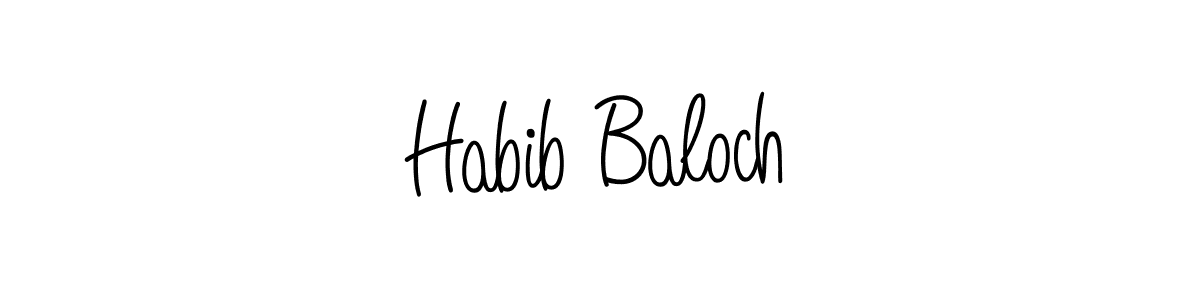 Here are the top 10 professional signature styles for the name Habib Baloch. These are the best autograph styles you can use for your name. Habib Baloch signature style 5 images and pictures png