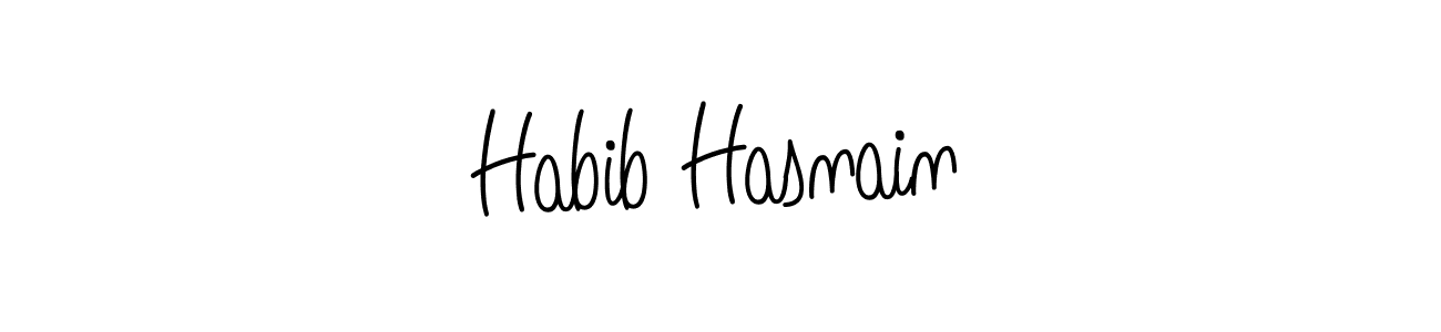 Similarly Angelique-Rose-font-FFP is the best handwritten signature design. Signature creator online .You can use it as an online autograph creator for name Habib Hasnain. Habib Hasnain signature style 5 images and pictures png