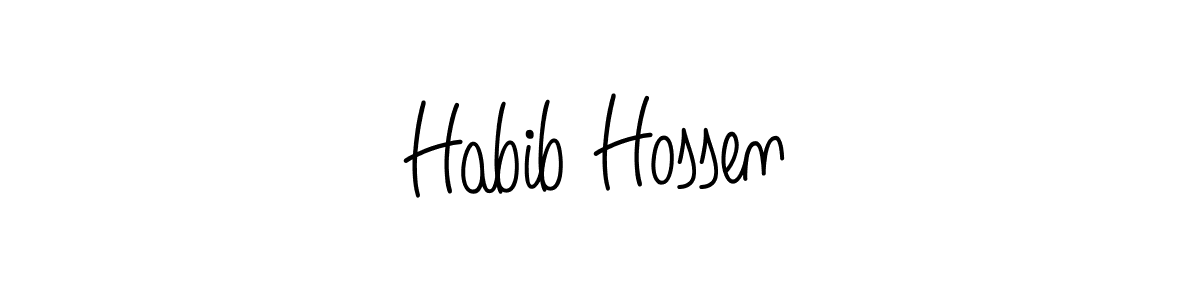 Create a beautiful signature design for name Habib Hossen. With this signature (Angelique-Rose-font-FFP) fonts, you can make a handwritten signature for free. Habib Hossen signature style 5 images and pictures png