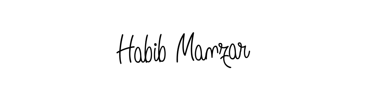 How to Draw Habib Manzar signature style? Angelique-Rose-font-FFP is a latest design signature styles for name Habib Manzar. Habib Manzar signature style 5 images and pictures png