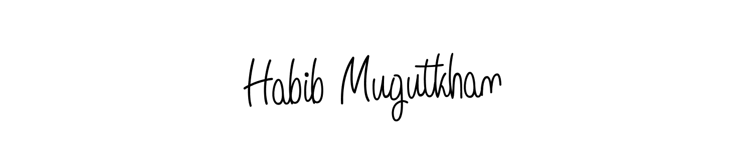 Also we have Habib Mugutkhan name is the best signature style. Create professional handwritten signature collection using Angelique-Rose-font-FFP autograph style. Habib Mugutkhan signature style 5 images and pictures png