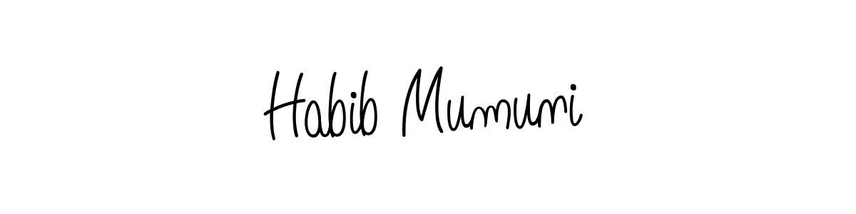 Also we have Habib Mumuni name is the best signature style. Create professional handwritten signature collection using Angelique-Rose-font-FFP autograph style. Habib Mumuni signature style 5 images and pictures png