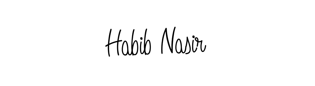 Check out images of Autograph of Habib Nasir name. Actor Habib Nasir Signature Style. Angelique-Rose-font-FFP is a professional sign style online. Habib Nasir signature style 5 images and pictures png