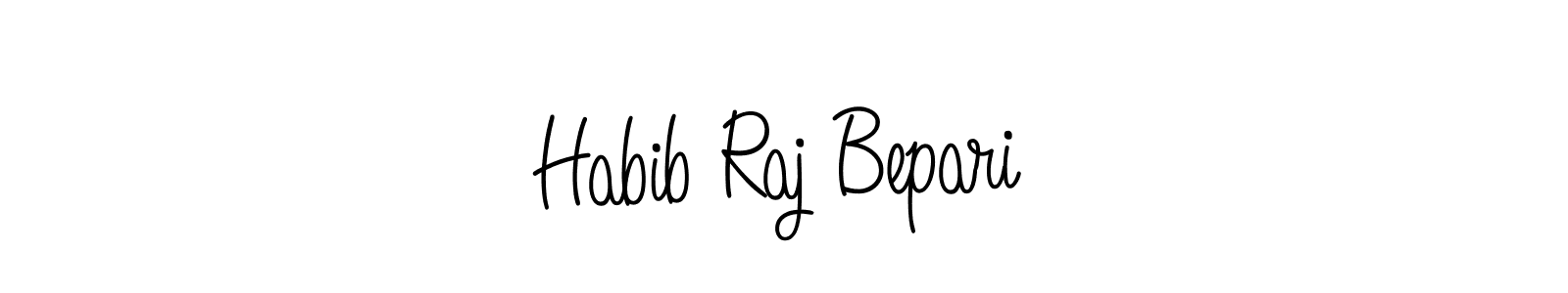Design your own signature with our free online signature maker. With this signature software, you can create a handwritten (Angelique-Rose-font-FFP) signature for name Habib Raj Bepari. Habib Raj Bepari signature style 5 images and pictures png