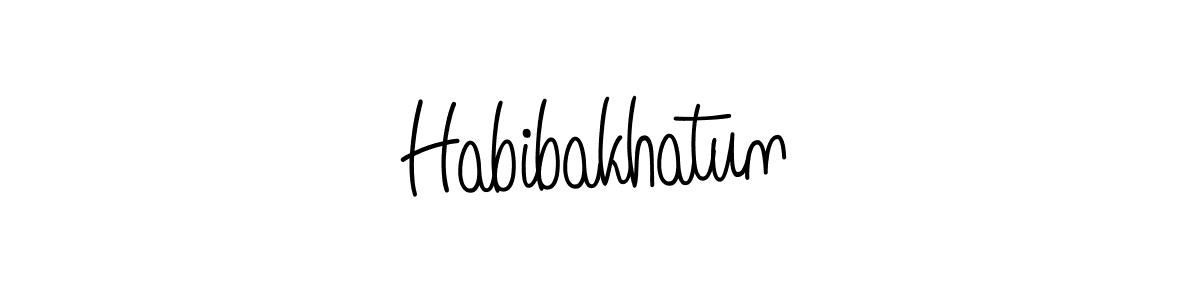 Make a short Habibakhatun signature style. Manage your documents anywhere anytime using Angelique-Rose-font-FFP. Create and add eSignatures, submit forms, share and send files easily. Habibakhatun signature style 5 images and pictures png