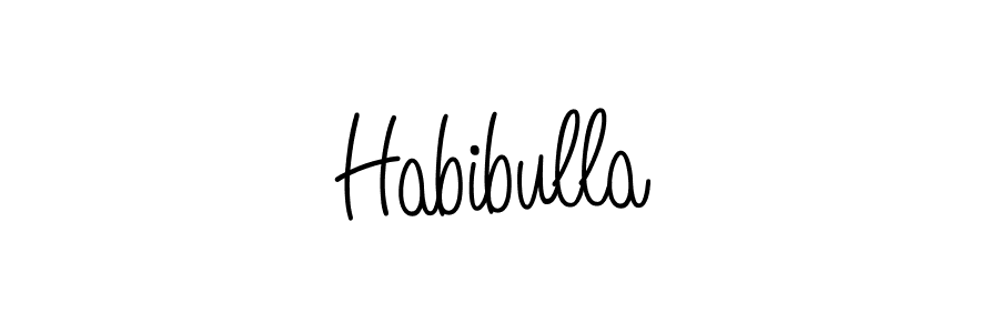 How to Draw Habibulla signature style? Angelique-Rose-font-FFP is a latest design signature styles for name Habibulla. Habibulla signature style 5 images and pictures png