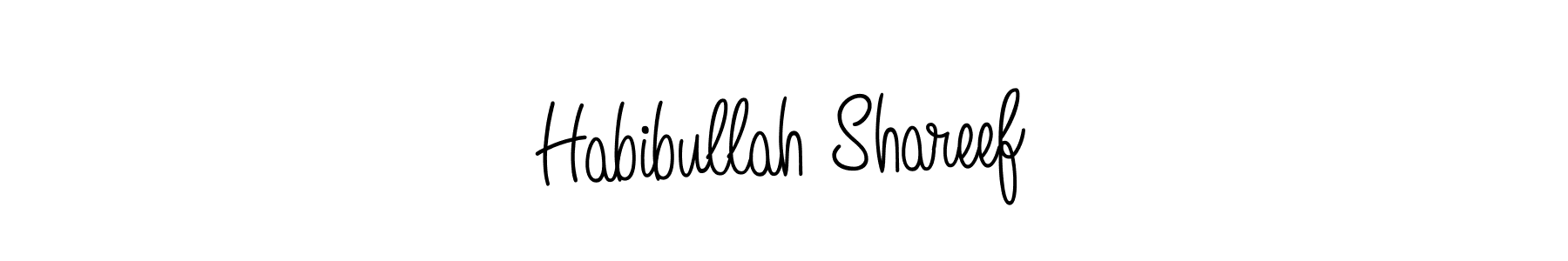 You can use this online signature creator to create a handwritten signature for the name Habibullah Shareef. This is the best online autograph maker. Habibullah Shareef signature style 5 images and pictures png